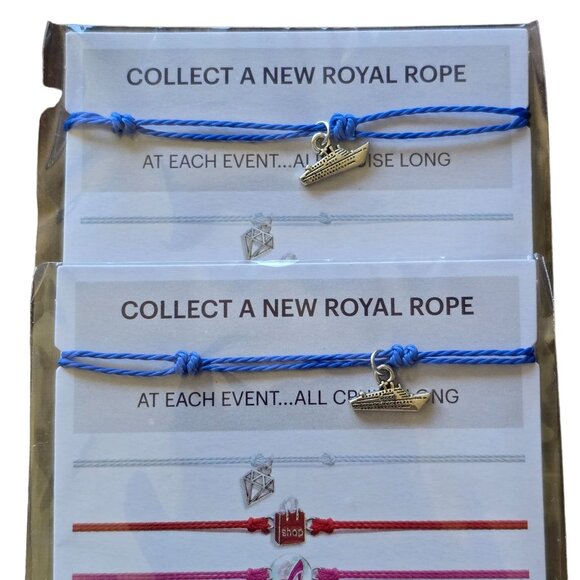 EFFY Rope Cord Bracelets Royal Caribbean Cruise Complete Jewelry Lot of 20 - Picture 3 of 11
